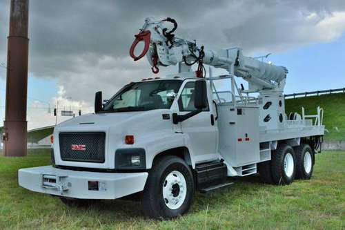 2007 GMC C8500 Flat Bed Tandem Axle Terex Telelect Digger Derrick for sale in Hollywood, AL
