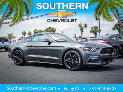 2015 *Ford* *Mustang* *2dr Fastback EcoBoost* Gray for sale in Foley, AL