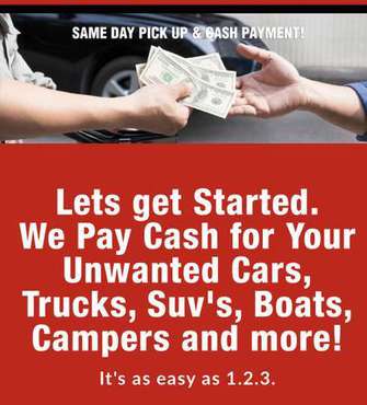 We pay top dollar guaranteed for your unwanted vehicle - cars &... for sale in Ventura, CA