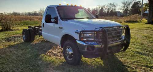 2002 Ford F350 XLT 4x4 7.3 Diesel Dually Cab and Chassis - cars &... for sale in Bristol, WI