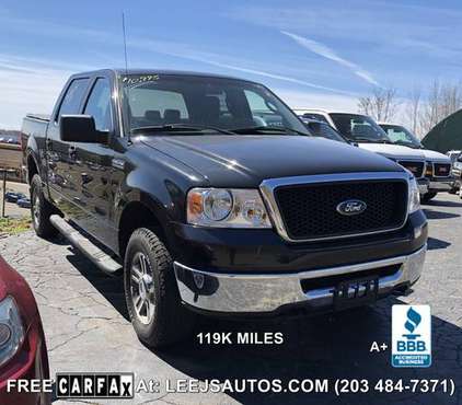 2008 FORD F150 XLT 4X4 LARIAT SUPR CREW*119K*FREE CARFAX*A1 XLNT COND* for sale in North Branford , CT
