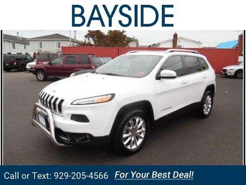 2015 Jeep Cherokee Limited 4x4 suv Bright White Clearcoat for sale in Bayside, NY