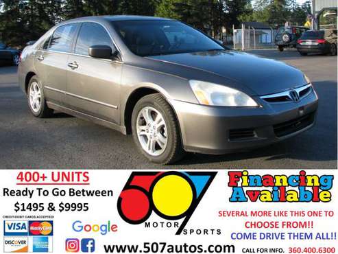 2007 Honda Accord Sdn 4dr I4 AT EX-L - - by dealer for sale in Roy, WA