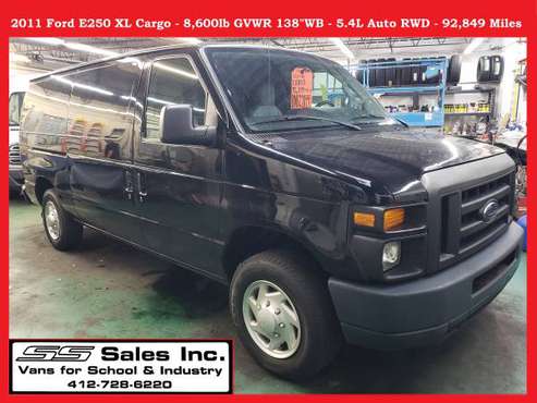 2011 Ford E250 XL Cargo Van 5.4L - 92,849 Miles - Shelving - cars &... for sale in Allison Park, PA