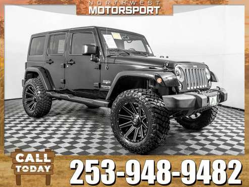 *WE BUY TRUCKS* Lifted 2018 *Jeep Wrangler* Unlimited Sahara 4x4 for sale in PUYALLUP, WA
