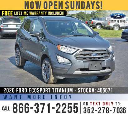 2020 FORD ECOSPORT TITANIUM *** SAVE Over $5,000 off MSRP! *** -... for sale in Alachua, FL