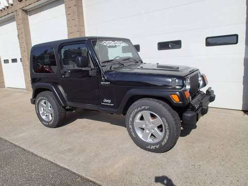 2005 Jeep Wrangler Sport 6 cyl, auto, Black, Hardtop, Alloys - cars... for sale in Chicopee, CT
