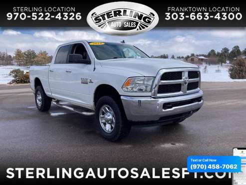 2018 RAM 2500 SLT 4x4 Crew Cab 64 Box - CALL/TEXT TODAY! - cars & for sale in Sterling, CO