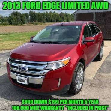 2013 FORD EDGE*LIMITED*AWD - cars & trucks - by dealer - vehicle... for sale in Rowley, MA