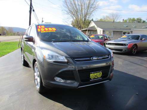 2015 FORD ESCAPE TITANIUM 4WD 1.6 ECOBOOST - cars & trucks - by... for sale in Corning, NY