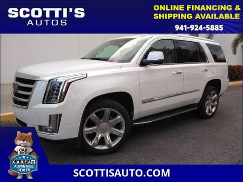 2017 Cadillac Escalade Luxury~ PEARL WHITE/ BEIGE LEATHER~ NAVI~ 3RD... for sale in Sarasota, FL