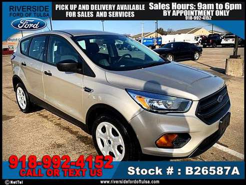 2017 Ford Escape S SUV -EZ FINANCING -LOW DOWN! - cars & trucks - by... for sale in Tulsa, OK