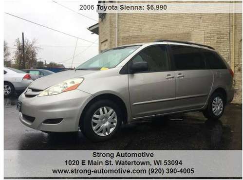 2006 Toyota Sienna LE 7 Passenger 4dr Mini Van - cars & trucks - by... for sale in Watertown, WI