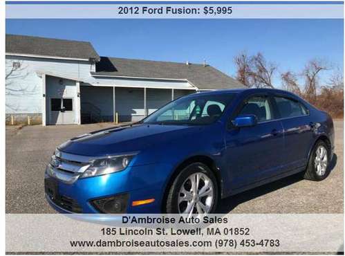 2012 Ford Fusion SE 4dr Sedan, 90 DAY WARRANTY!!!! - cars & trucks -... for sale in LOWELL, ME