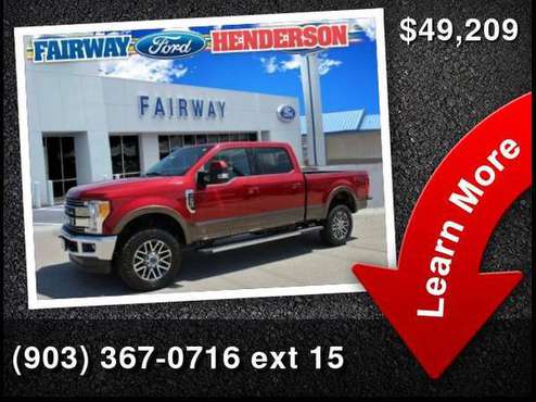 2017 Ford F-250SD Lariat - - by dealer - vehicle for sale in Henderson, TX