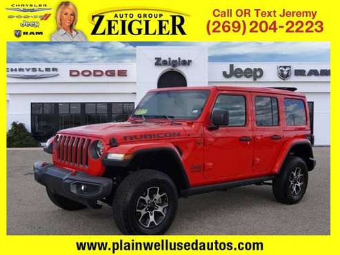 *2020* *Jeep* *Wrangler Unlimited* *Rubicon* - cars & trucks - by... for sale in Plainwell, MI