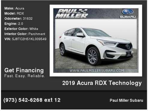 2019 Acura RDX Technology - - by dealer - vehicle for sale in Parsippany, NJ