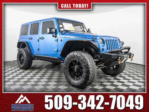 Lifted 2015 Jeep Wrangler Unlimited Rubicon 4x4 for sale in Spokane Valley, WA