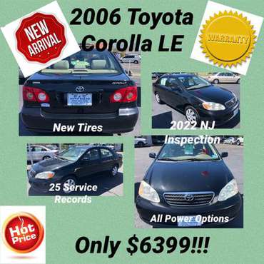2006 Toyota Corolla Le Very Clean! 25 Service Records New for sale in Sewell, NJ