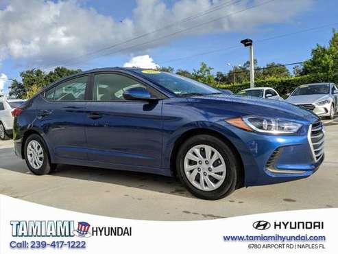 2018 Hyundai Elantra Lakeside Blue Great Deal! for sale in Naples, FL