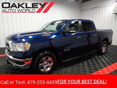 2019 RAM 1500 Big Horn/Lone Star 4WD Crew Cab pickup Blue - cars &... for sale in Branson West, AR