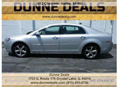 2012 Chevy Malibu 1LT Package 1 Owner Great Value On Sale - cars &... for sale in Crystal Lake, IL