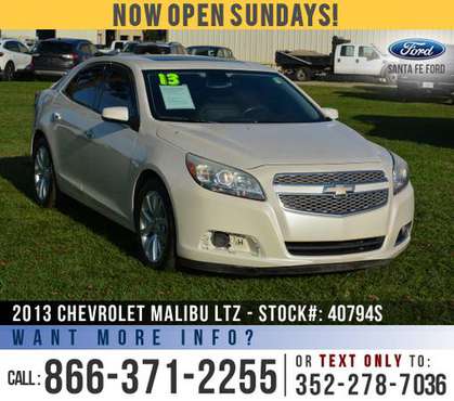 *** 2013 Chevrolet Malibu LTZ *** Remote Start - Camera - Sunroof -... for sale in Alachua, FL
