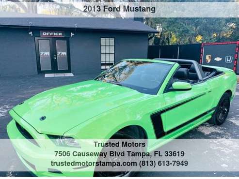 2013 Ford Mustang 2dr Conv V6 with 4-wheel anti-lock braking system... for sale in TAMPA, FL