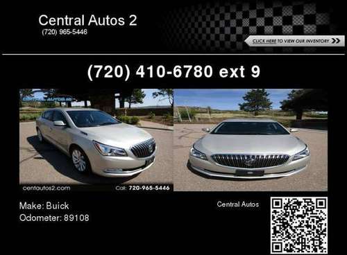 2015 Buick LaCrosse 4dr Sdn Base FWD - cars & trucks - by dealer -... for sale in Pueblo, CO