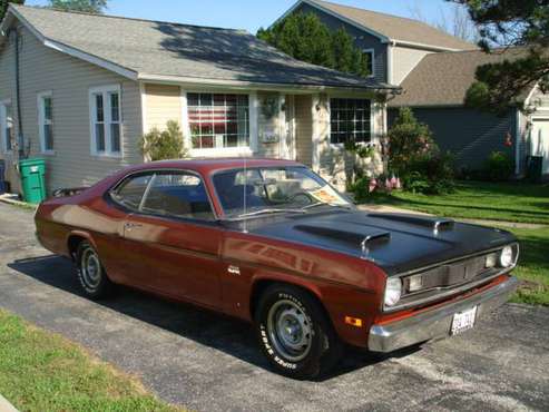 1970 Plymouth Duster-Deep Burnt Orange Metallic, numbers matching for sale in Lombard, IL