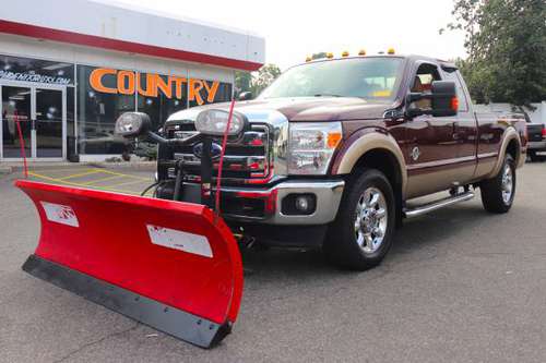 2011 Ford F-250 f250 f 250 4x4 Lariat ext cab 8 ft. LB diesel plow -... for sale in south amboy, NJ