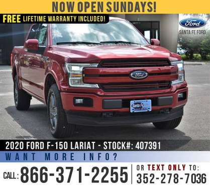 2020 FORD F150 LARIAT 4WD SAVE Over 2, 000 off MSRP! - cars for sale in Alachua, FL