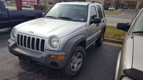 2004 Jeep Liberty Sport 4x4, One Owner, Inspected for sale in Dumfries, VA