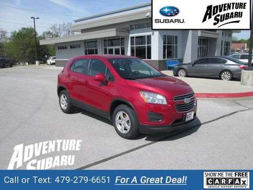 2015 Chevy Chevrolet Trax LS suv Ruby Red Metallic for sale in Fayetteville, OK