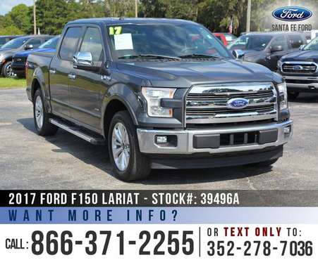 ‘17 Ford F150 Lariat *** Homelink, Cruise, Memory Seat, SYNC *** for sale in Alachua, FL