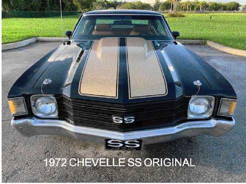 1972 CHEVELLE SS ORIGINAL - cars & trucks - by owner - vehicle... for sale in Hollywood, FL