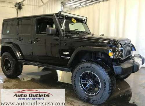 2015 Jeep Wrangler Unlimited Sahara 4WD 1 Owner Lifted Nav BT - cars for sale in Wolcott, NY