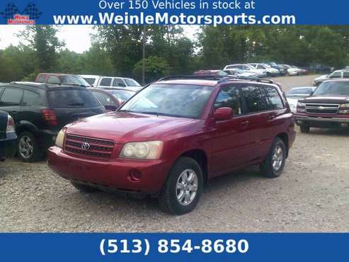 2003 TOYOTA HIGHLANDER 4x4 V6 4WD #110 SUV - cars & trucks - by... for sale in Cleves, OH