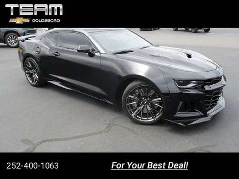 2018 Chevy Chevrolet Camaro ZL1 coupe Black - - by for sale in Goldsboro, NC
