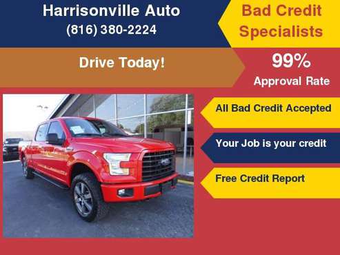 2016 Ford F150 4x4 XLT Sport Rear Cam 55k Miles No Fees for sale in Harrisonville, MO