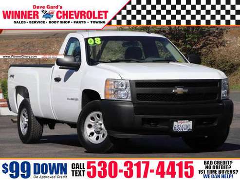 2008 Chevrolet Chevy Silverado 1500 Work Truck Pickup 8 Ft for sale in Colfax, CA