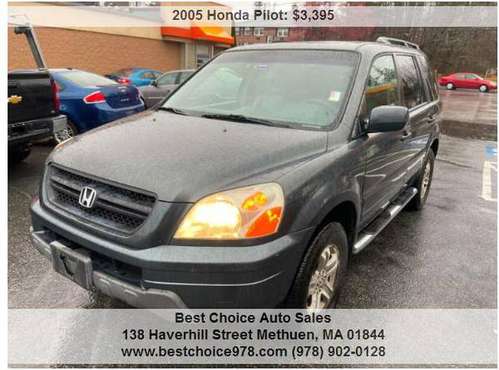 2005 Honda Pilot EX L 4dr 4WD SUV w/Leather - cars & trucks - by... for sale in Methuen, MA