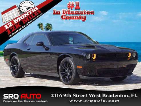 2016 *Dodge* *Challenger* *R/T* Pitch Black Clear Co for sale in Bradenton, FL