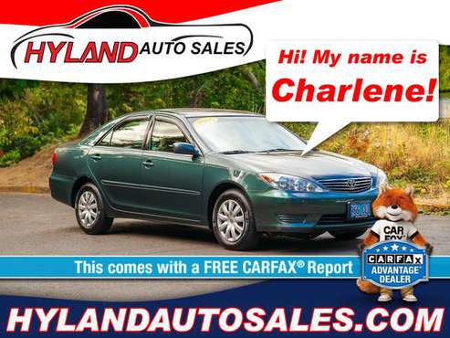 2005 TOYOTA CAMRY LE - JUST $500 DOWN @ HYLAND AUTO SALES - cars &... for sale in Springfield, OR
