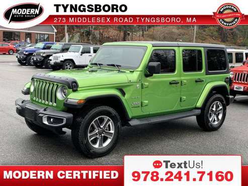 2019 Jeep Wrangler Unlimited Unlimited Sahara - cars & trucks - by... for sale in Tyngsboro, MA
