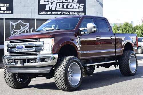 2017 FORD F350 LIFTED SUPER DUTY POWERSTROKE DIESEL LARIAT 26s W/40s... for sale in Gresham, OR