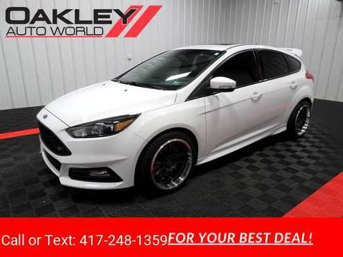 2015 Ford Focus 5dr HB ST hatchback White - cars & trucks - by... for sale in Branson West, MO