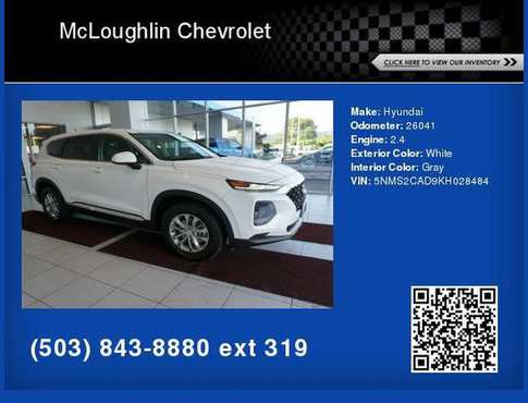 2019 Hyundai Santa Fe SE 2.4L **We Offer Financing To Anyone the Law for sale in Milwaukie, OR