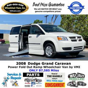 2008 Dodge Grand Caravan Power Ramp Side Loading Wheelchair Van for sale in Laguna Hills, CA