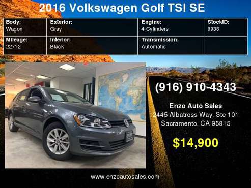 2016 Volkswagen Golf SportWagen 4dr Auto TSI SE for sale in Sacramento , CA